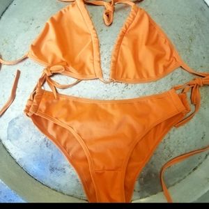 NeW!  Orange String Bikini.    NWOT